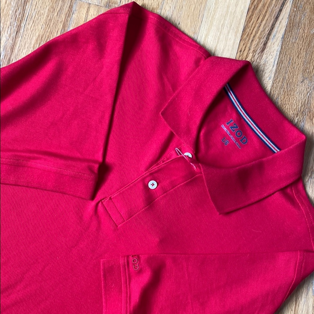 Izod Pima Cotton Polo Shirt Mens L